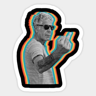 Retro Anthony Bourdain Sticker